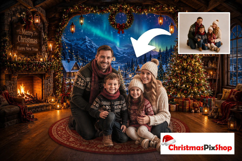 CHRISTMAS LODGE | HIGH QUALITY IMAGE | £12.99! Was £1̶4̶.9̶9̶! ⭐⭐⭐⭐⭐