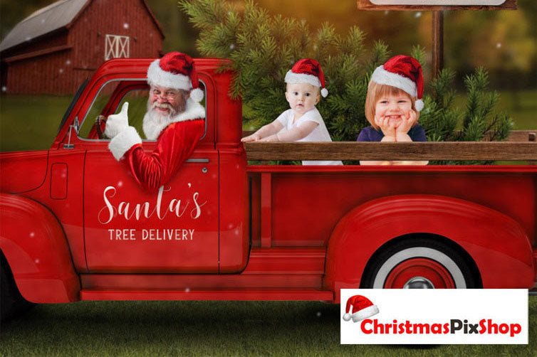 SANTA'S TREE DELIVERY | HIGH QUALITY IMAGE | £12.99! Was £1̶4̶.9̶9̶! ⭐⭐⭐⭐⭐