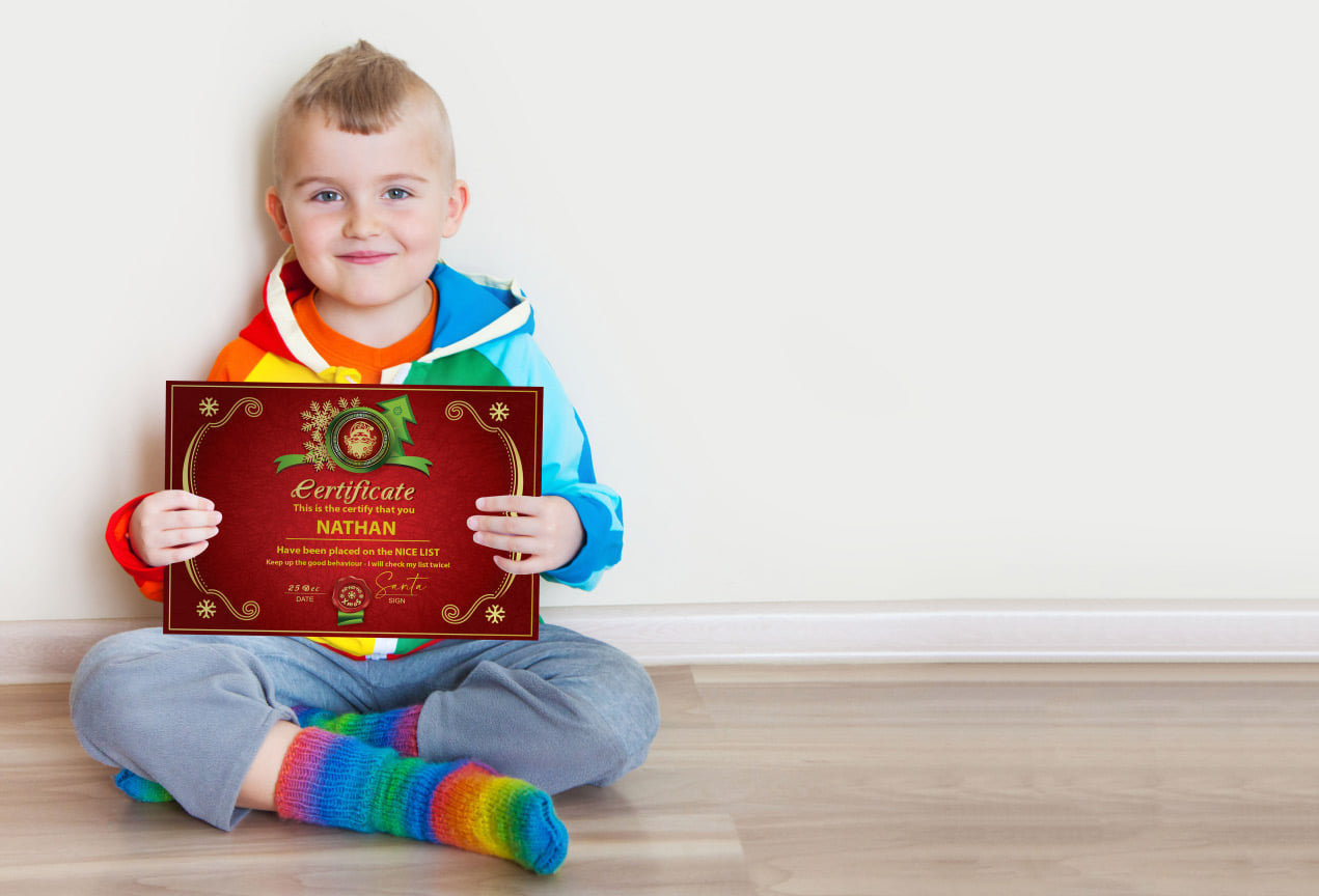 NICE LIST CERTIFICATES | HIGH QUALITY IMAGE | 99p! Was £4̶.9̶9̶! ⭐⭐⭐⭐⭐